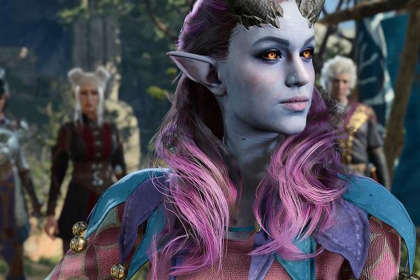 Модель преобразилась в милую тифлинг-барда Альфиру из Baldurʼs Gate 3