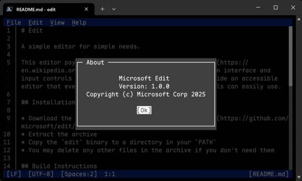 Windows 11 получит лёгкий текстовой редактор Edit — «Блокнот» стал слишком перегружен