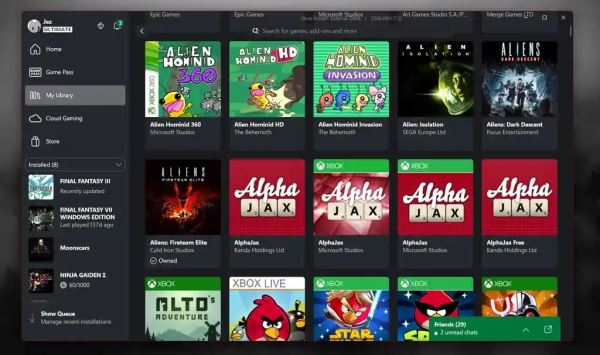Ждём анонс эмулятора Xbox 360 для PC? В приложении Xbox для PC стали отображаться консольные игры