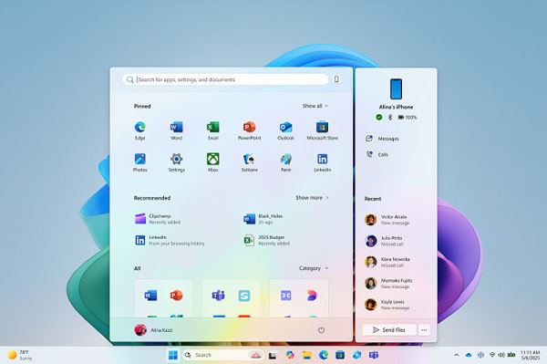Microsoft запустила тестирование улучшенного меню «Пуск» для Windows 11